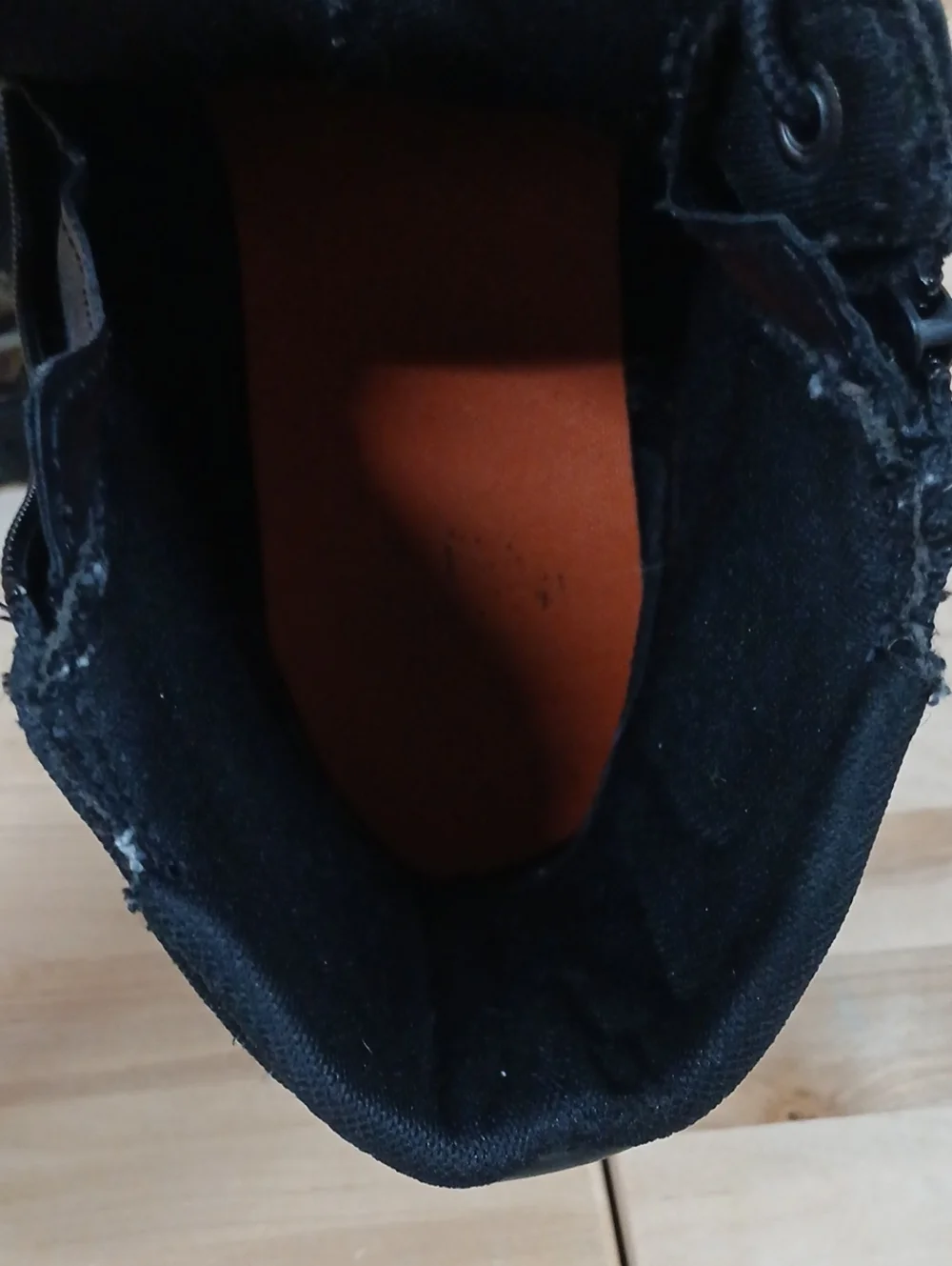 Harley-Davidson Black Lace-Up Side-Zip Work Boots Size 12